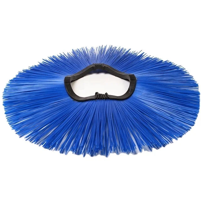 Zhenda PP Plastic Material Zig Zag Plastic Ring 178*600mm Wide Side Sweep Brush for Sweeping Road and Wafer Road Sweeper Brushes