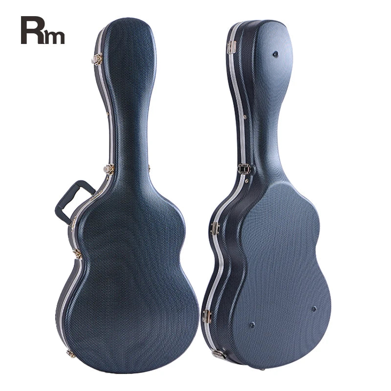 Rm Customized ABS Portable Guitar Case with Shockproof Waterproof Design Durable Hard Case Lock Closure for Acoustic Guitar