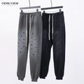 Custom logo French Terry Cotton Oversized Pants Heavyweight Blank Plain Acid Vintage Wash Sweatpants