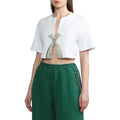 TWOTWINSTYLE Soild Patchwork Diamonds Women's T Shirts Short Sleeve Slimming Casual Short Tops for Women