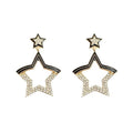 AA01220 Temperament Fold Geometry Earrings Exquisite Temperament Diamond Earring Fashion Ear Studs
