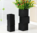 Modern High-End Ins Style Art Vase Decoration Cross-Border Light Luxury Geometric Misalignment Ceramic Flower Planter