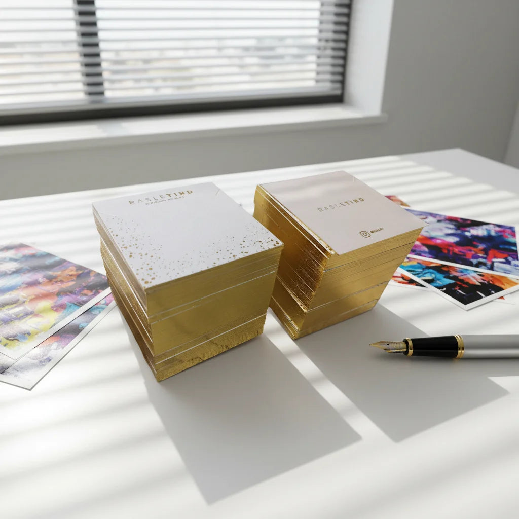 Custom Gold Foil Stamping Business Card Durable Offset Cardboard for Jewelry Insert Packaging Necklace Earring Holder Packaging