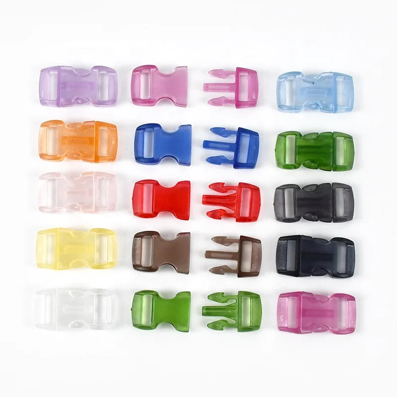 Deepeel BK436 10mm Plastic Side Release Buckle Pet Collar Hook Clasp DIY Crafts Sewing Accessories Quick Side Release Buckle
