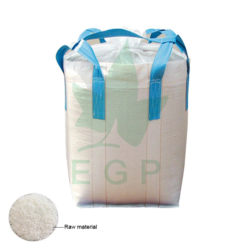 EGP 100% PP Wholesale Jumbo 1 Ton 1000kg Unloader 1500kg Ton Bulk Bag Fibc Bag for Sand Cement Chemical pp Woven Big Bag