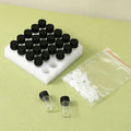 Perfume Glass Bottle 2024 New Arrival RTS Empty Transparent Round 3ml Refill Small Sample Vials 25 Pieces Perfume Glass Bottle