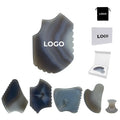 Custom Logo Natural Agate Stone Gua Sha Cuarzo Full Face Lifting Crystals Agate Guasha Stone With Teeth Grey Agate Gua Sha