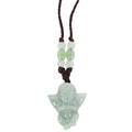 Hot Sale Cheap Light Green Natural Stone Carving Crafts Little Angel Jade Pendants Jadeite  As Gifts