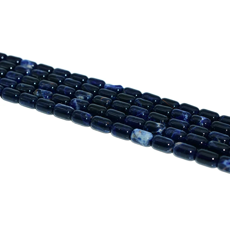 Wholesale 6*9mm Blue Sodalite Tube Beads Natural Gemstones for DIY Jewelry Making