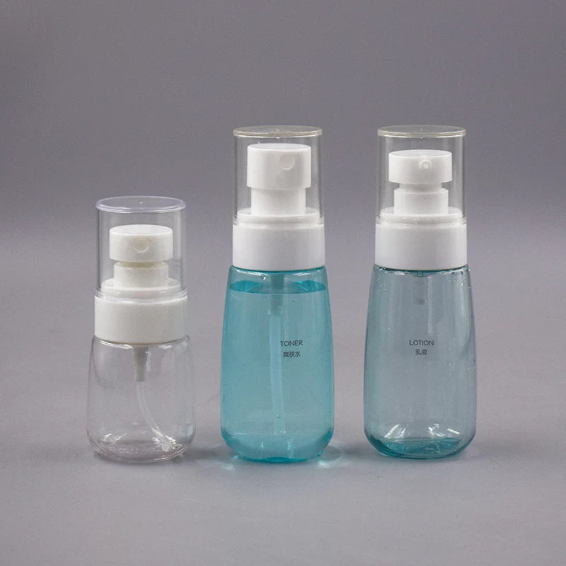 Mist Sprayer Plastic Bottle 30ml 60ml Cosmetics Packaging Hair Fine Mist Spray Bottles for Men Perfume Bottles