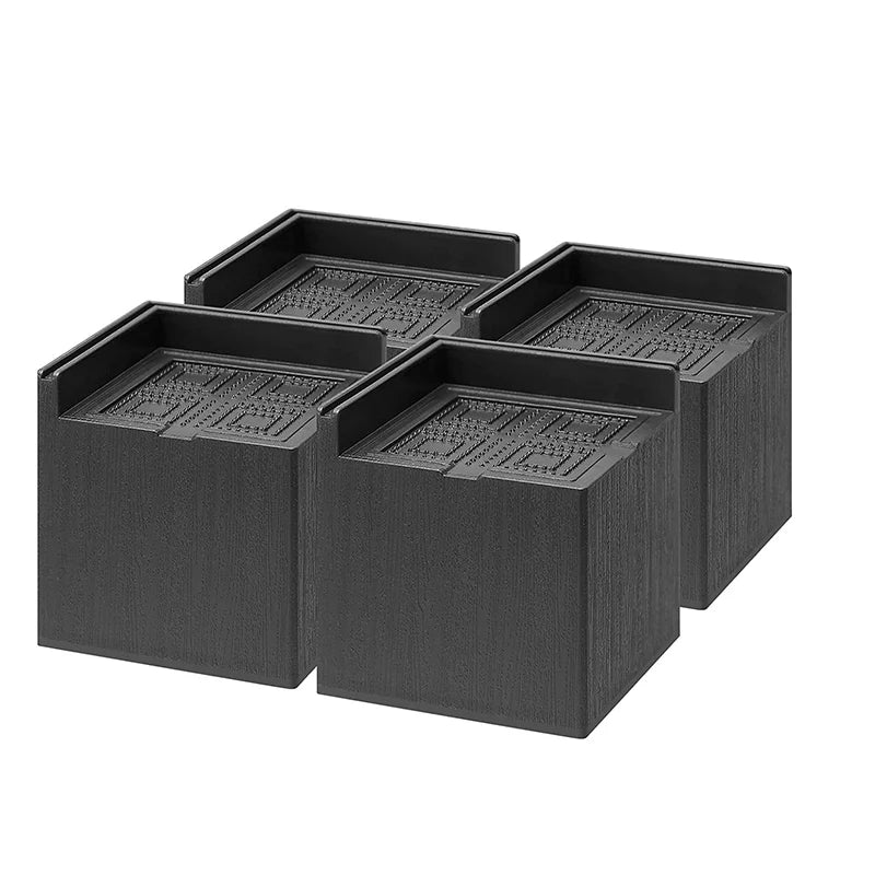 Bed Risers Furniture Risers Heavy-Duty Square Adjustable Block Lift to 3 Inches and 4.3 Inches Desk Sofa Chair Legs