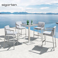 Ready to Ship Outdoor Coffee Light Luxury  bar Table and Chairs bar Stool Chairs Table Set for Restaurant and Bars