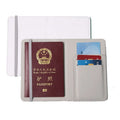 Wholesale Sublimation Blank Passport Holder White Color Custom PU Leather Passport Cover