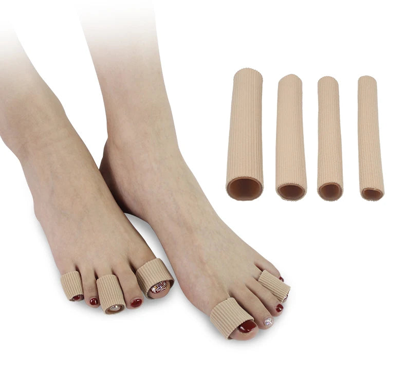Silicone Gel Tube Toe Sleeve Corn Protector Bunion Corrector Separator Sleeves