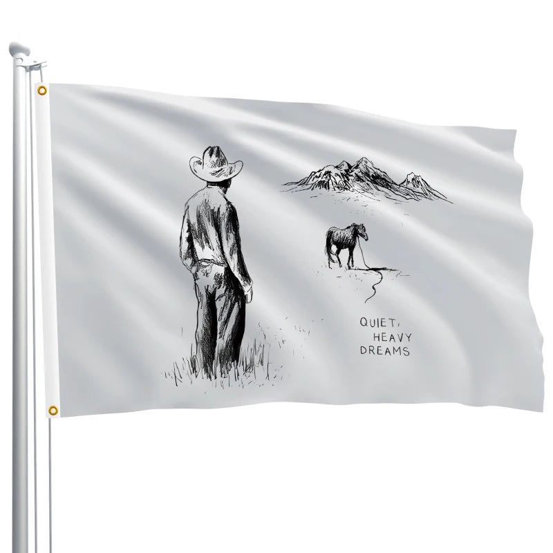 Digital Printing Advertising Flags Banners 100%polyester Polyester Custom Music Fan Banners