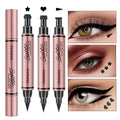 Private Label Eyeliner 24H Long Lasting Thick Quick Dry Eyeliner with Double Ended Wing Stamp Easy Use Waterproof Eyeliner