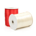 Wholesale Custom Single Face Embroidered 100% Polyester Eco-Friendly Satin Ribbon for Gifts & Christmas