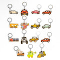 Promotional 2d Pvc Rubber Silicone Kawaii Mini Bag Custom Cartoon Key Chains Rings Car logo Ring Charms Anime Keychains