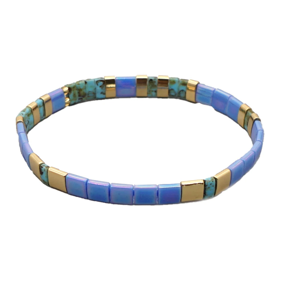 Go2boho Bohemian Beaded Couple Men Beach Tila Seed Beads Bracelet Fine Rainbow Miyuki Fashion Jewelry Bracelets& Bangles Women