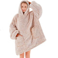 Winter Hoodie Unisex Sweatshirt for Adult Comfortable Custom Design Sherpa Blanket Hoodie