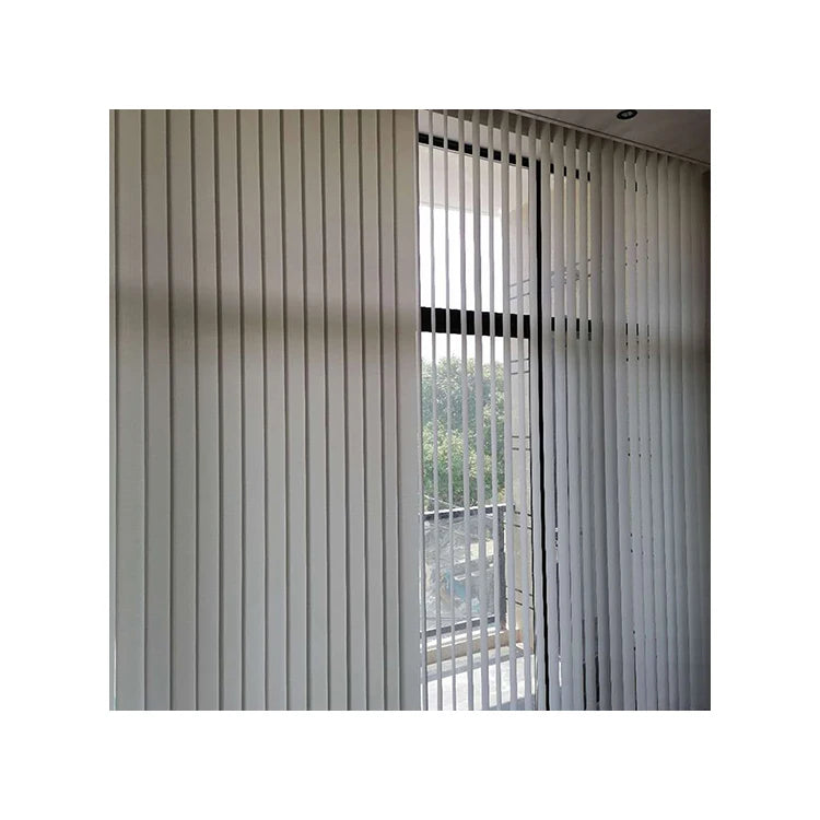 Hot Selling Wholesale Electric Modern Built-in Plain Rail Slats Rotary Vertical Blinds