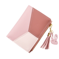 New Women Pu Leather Tassel Design Cute Girls Short Zipper Wallet Popular Ladies Hand Coin Purse Wallet