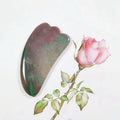 DIY Moss Agate Gua Sha Comb Gua Sha Crystal Heart Body Gua Sha Stone with Box