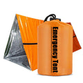 Custom Logo 2-Person Mylar Emergency Tube Tent Thermal Survival Shelter in Nylon Sack for Outdoor Emergency Survival Kit
