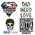 Uv Dtf Transferencia Custom Fathers Day Heat Transfer Stickers Heat Press Designs Screenprint Transfers Printed for Garment