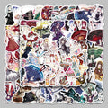 50PCS Aesthetic retro beautiful dress funny game Lolita Girl Dress Up sticker