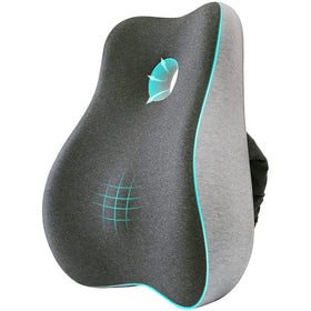 Office Lumbar Support Memory Foam Filled Cervical Spine Comfortable Adjustable Shoulder Strap Lumbar Pillow
