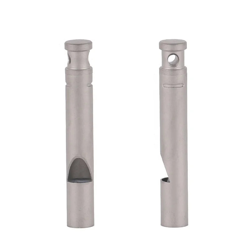 Lightweight Portable Outdoor Survival Pure Metal Whistle