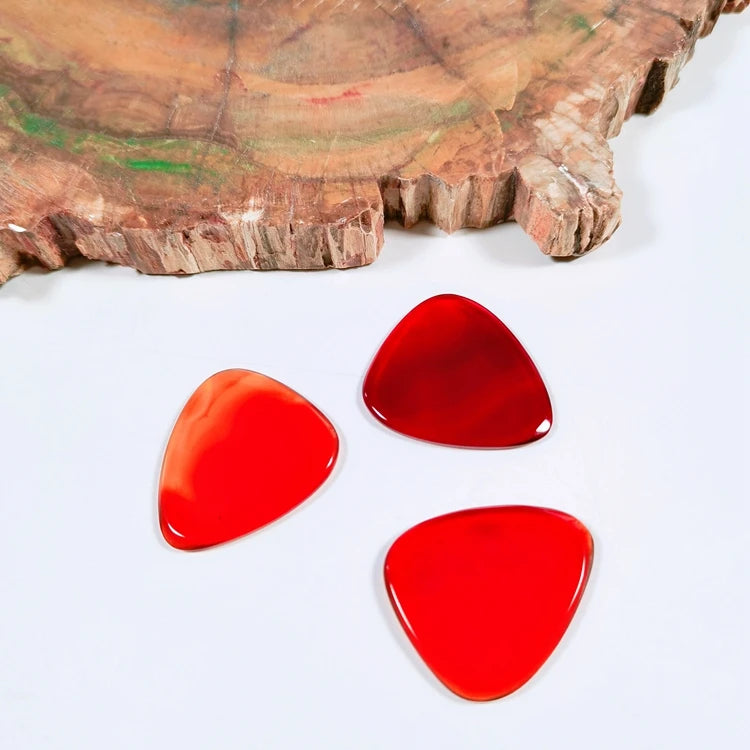 HY Guitar Accessories Picks Multi Smooth Custom Acoustic Carnelian Guitar Plectrums Accessories Musical Instrument