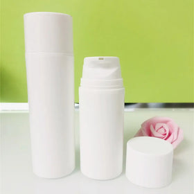30ml 50ml 100ml 120ml Skincare Cosmetic Lotion Packaging Plastic White Luxury Lotion Refillable Pump Cream White Airless Bottle