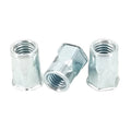 M8 Carbon Steel Flat Head Zinc Plated Hex Rivet Nut