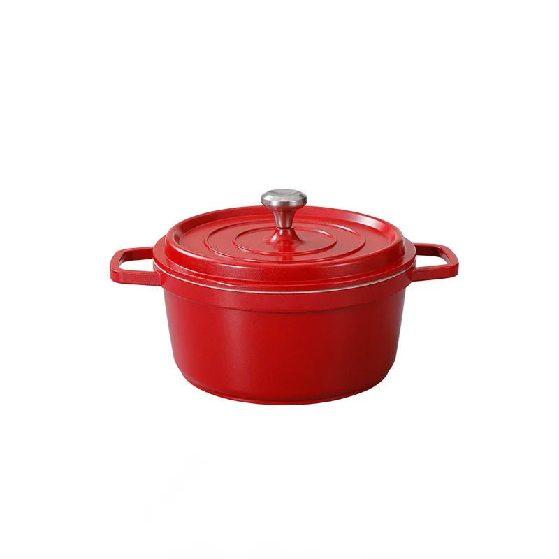 Multi-Functional Household Enamel Pot Non-Stick Ceramic 20/24cm Cooking Casserole Cookware Dutch Oven With Lid Enamel Pot