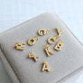 Right Grand Hot Selling Prong Setting Cubic Zircon Gold Initial Letter Necklace Pendant Fashion Jewelry