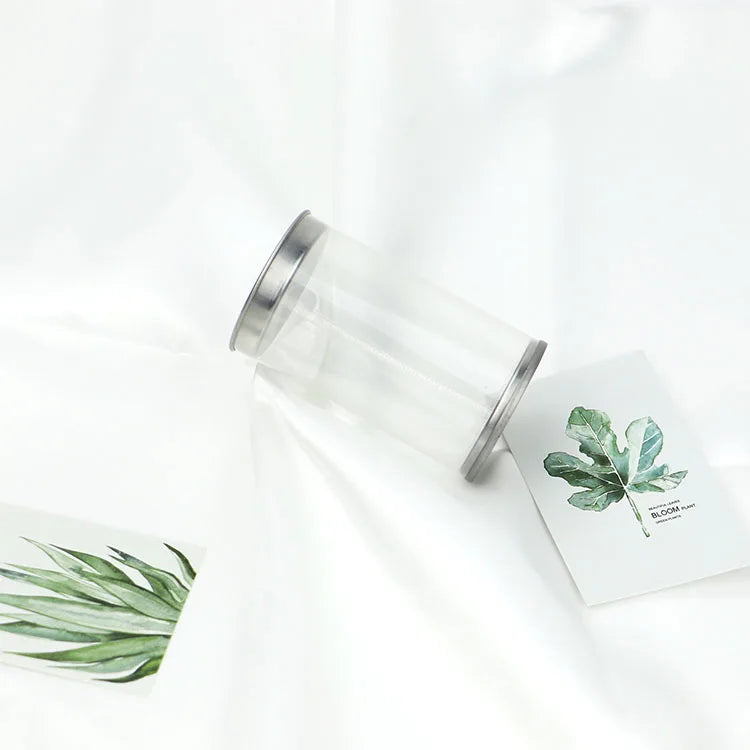 Customizable Transparent PVC Packing Box for Beauty Egg Cylinder and Puff Storage Makeup Sponge Storage Unit