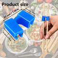 Durable Bamboo Chopsticks with Color Lines for Adults Reusable PE Chopstick Training Helper and Chopstick Holder