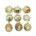 Alloy Oil Drop Pendant Enamel Pendants Jewelry Earring Dangle Charm Enamel Animal Charms Enamel Flower Charm