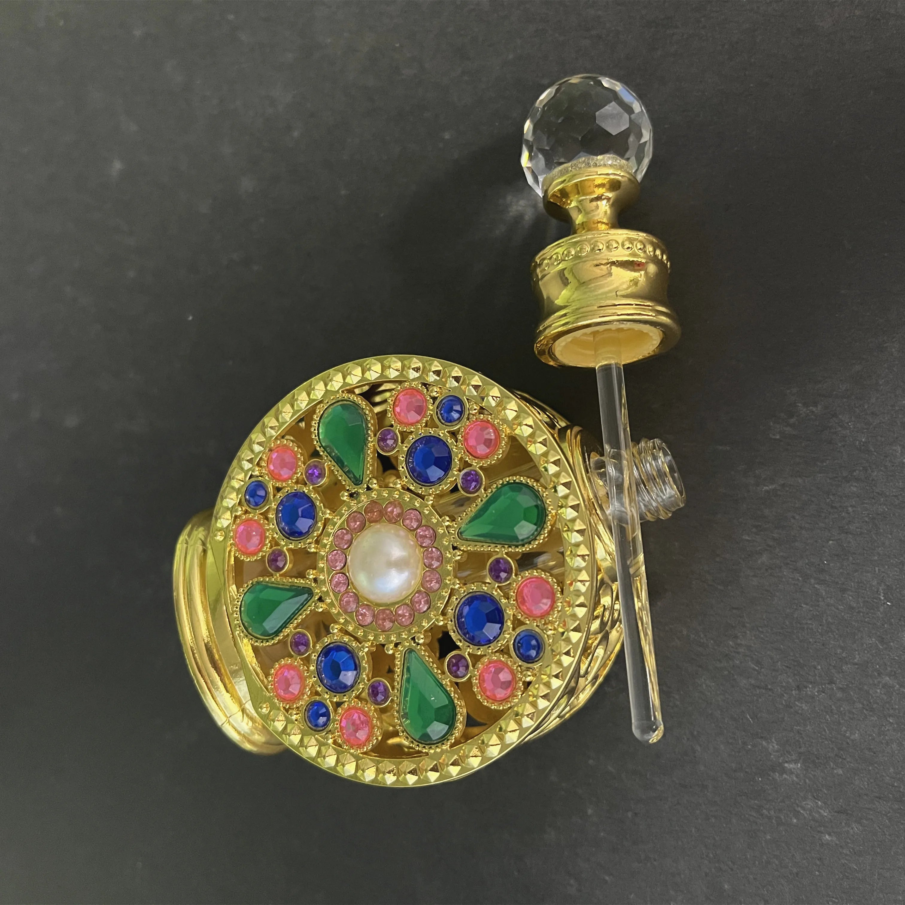 Wholesale Perfume Bottles 15ml Gold Luxury Perfume Bottle for Body Aromatherapy Deodorant Vintage