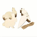 New Eco-Friendly Carved Engraved Easter Plywood Rabbit Flower Nordic Style Wall Hanging Customized Shape Multi-Size Options Love