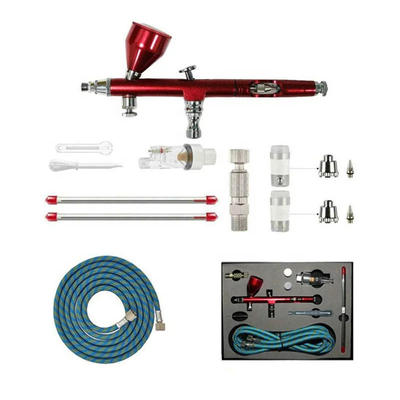 Tattoo Cake Toy Model Multifunctional Airbrush Spray Gun with air Hose Mini Filter