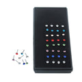 Wholesale 40Pcs/Set Fashion Body Jewelry Nose Ring Studs Diamond Ear Bone Nail Nose Stud Stainless Steel Piercing Jewelry