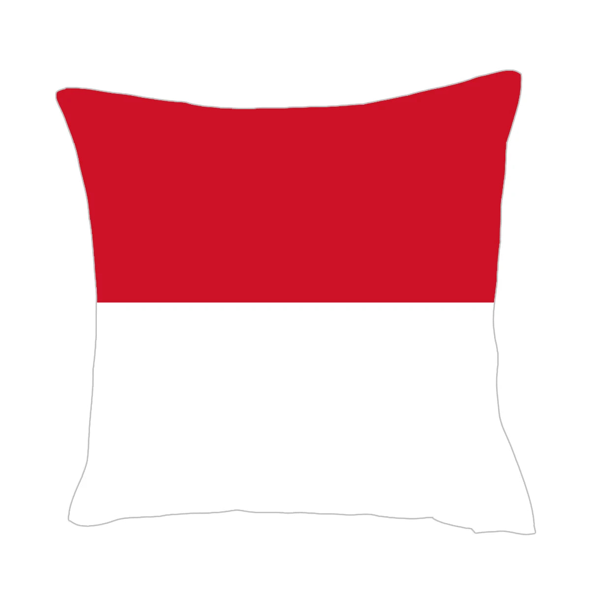 Flag Design Custom Burlap Cushion Democratic Indonesia Flag Seat Cushions Pillow for Home Seat Decoration