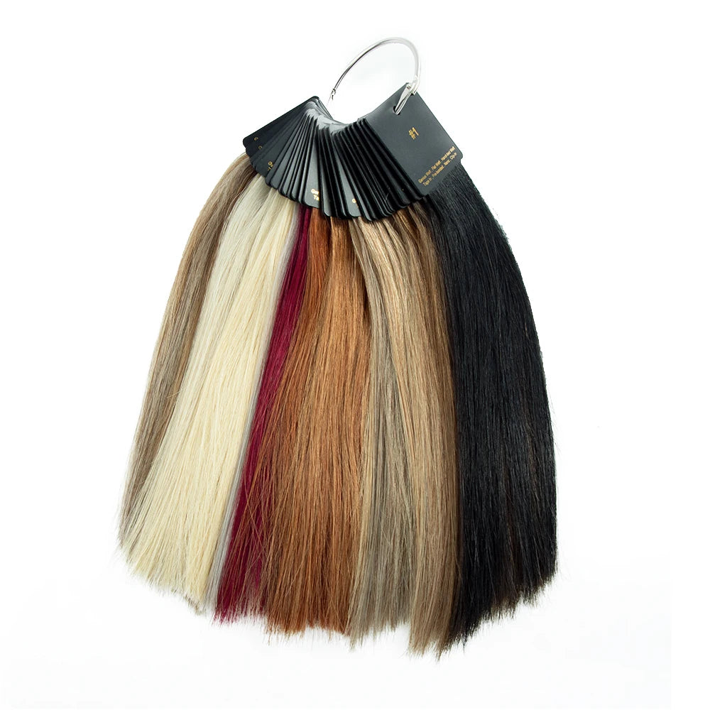 Genius Weft Color Swatches Color Ring Blonde Highlights Balayage Color for Extensions