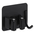 Multifunctional Nail Free Single Wall Mount 304 Stainless Steel Detachable Design Black Mop Holder for Home Storage Organization