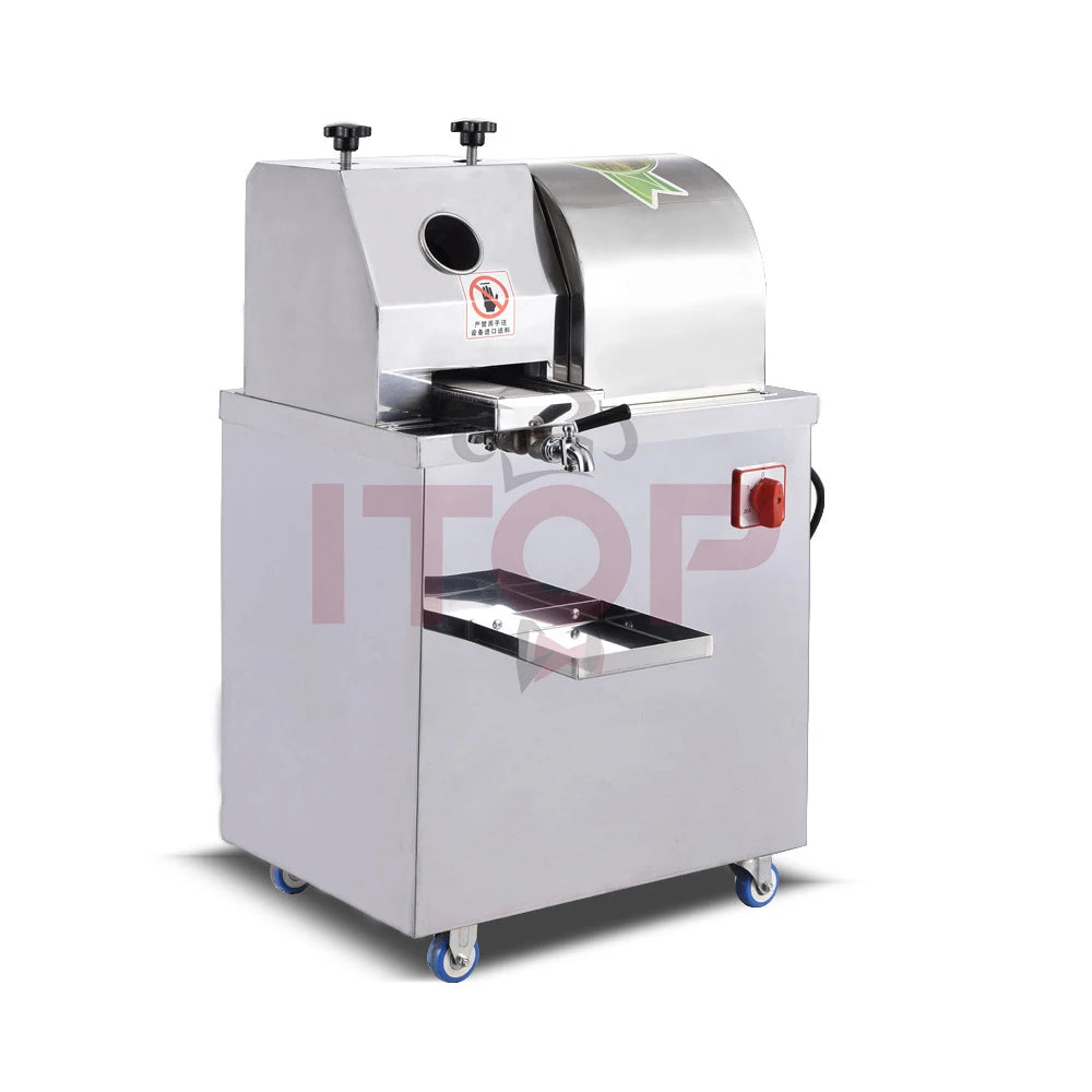 Sugarcane Juice Extractor Hot Sale Cane Crusher 1100W Cane Juice Squeezer Vertical Sugarcane Machine