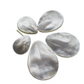 Wholesale  Waterdrop Carving Mother of Pearl White Shell Carving Shell Beads for Jewelry Low Price