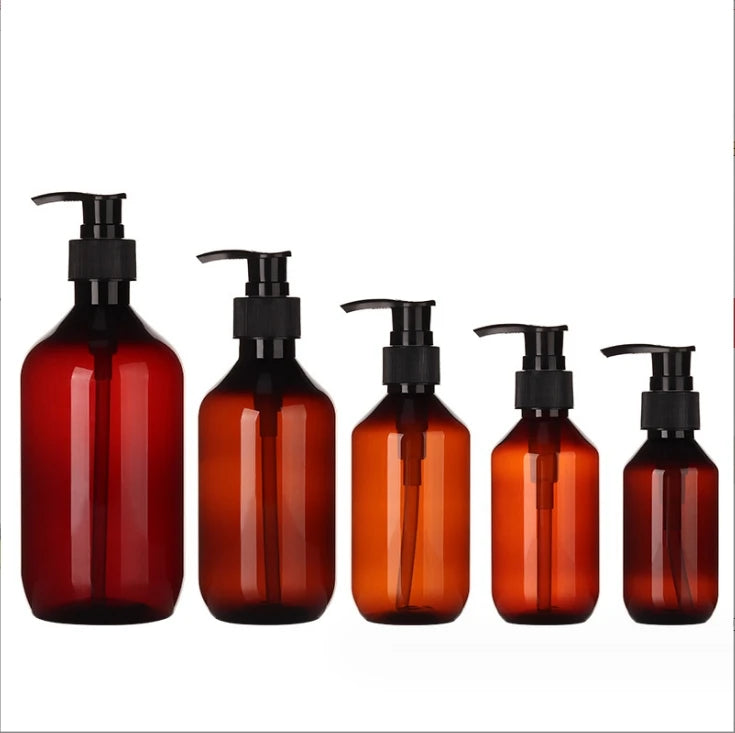 PET Boston Teal 300ml Shampoo Bottle 500ml Shower Gel Lotion Bottle Skin Care Serum Blush Toothpaste Eye Shadow Face Mask Wigs